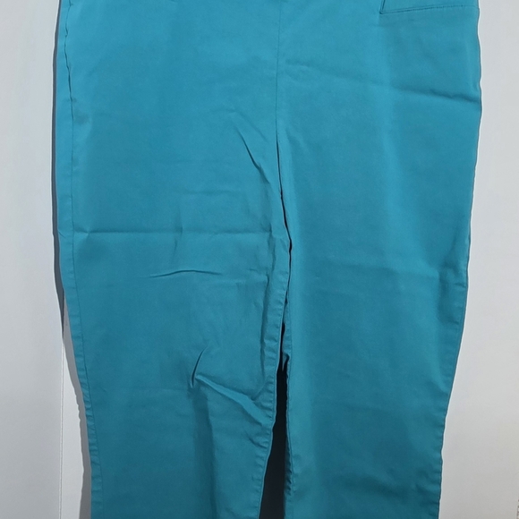 Kim Rogers Pants - Teal Pants Kim Rogers Women's Turquoise  Capri Pants Size 16 Pull-On